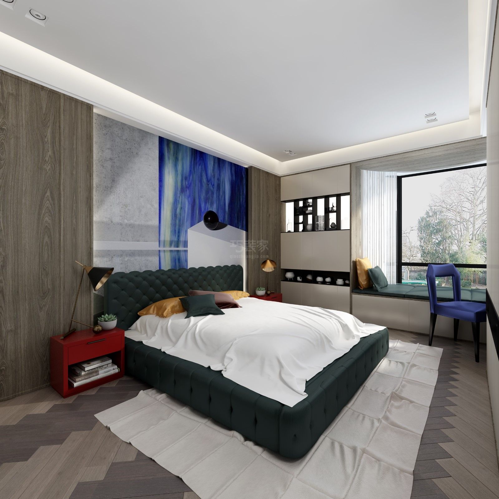  现代简约的线条感和空间感