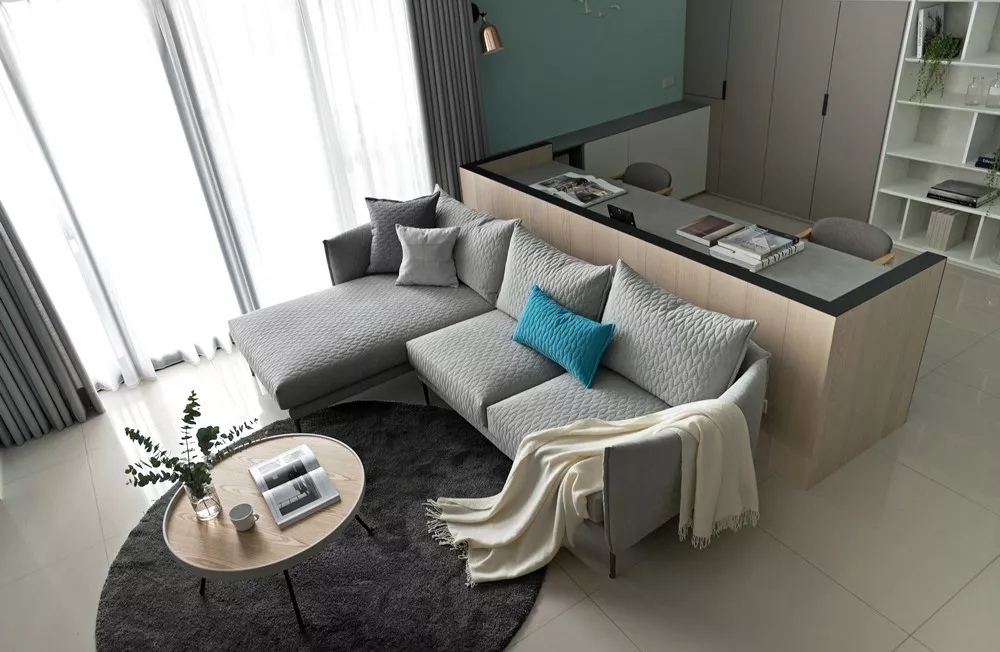 125㎡现代简约，喜欢客厅+书房的组合，小资情趣