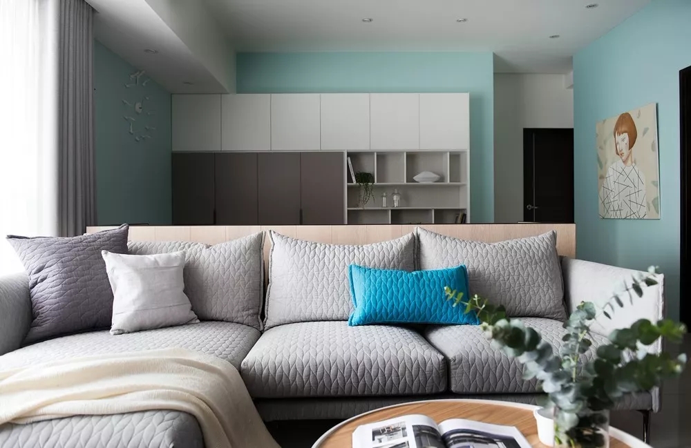 125㎡现代简约，喜欢客厅+书房的组合，小资情趣