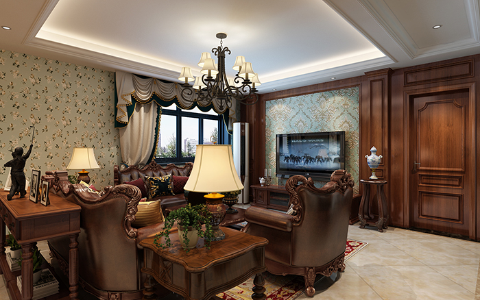 /2018-08-17/5b763b20dcb1f.jpg-130平米美式风格！