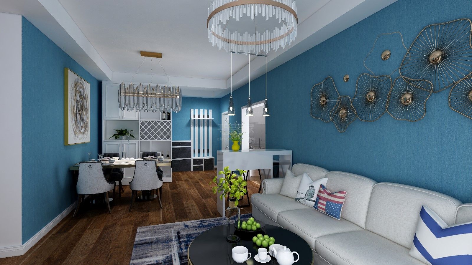 北沈家桥小区110平现代简约