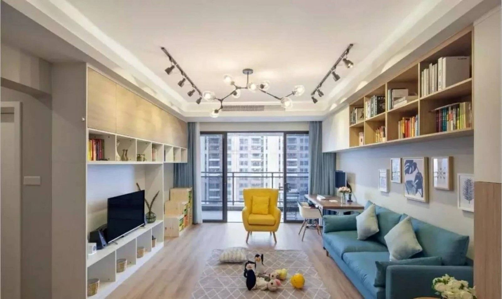 -智慧新城小区100平米北欧极简风格