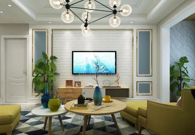 莱安城 二居室107平 现代风格 造价5万 预约