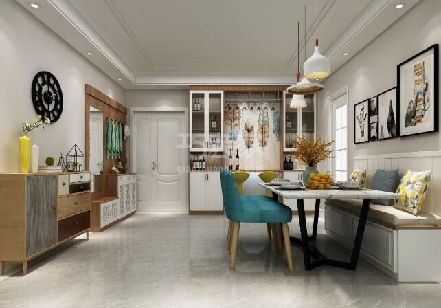 莱安城 二居室107平 现代风格 造价5万 预约