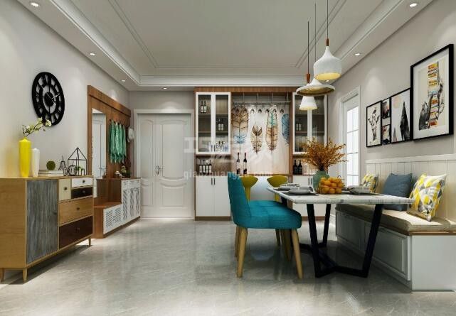 莱安城 二居室107平 现代风格 造价5万 预约