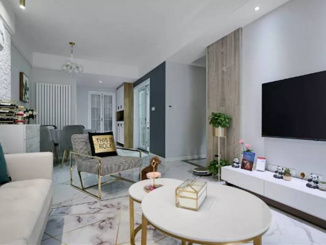 隆源国际城小区98平米北欧极简