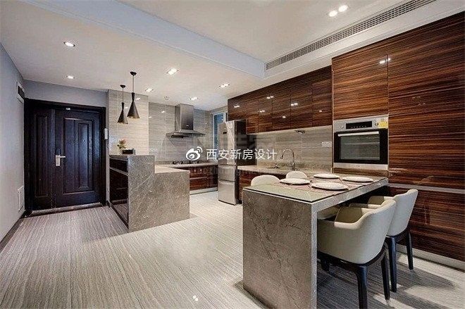 铭城国际社区130平米现代简约