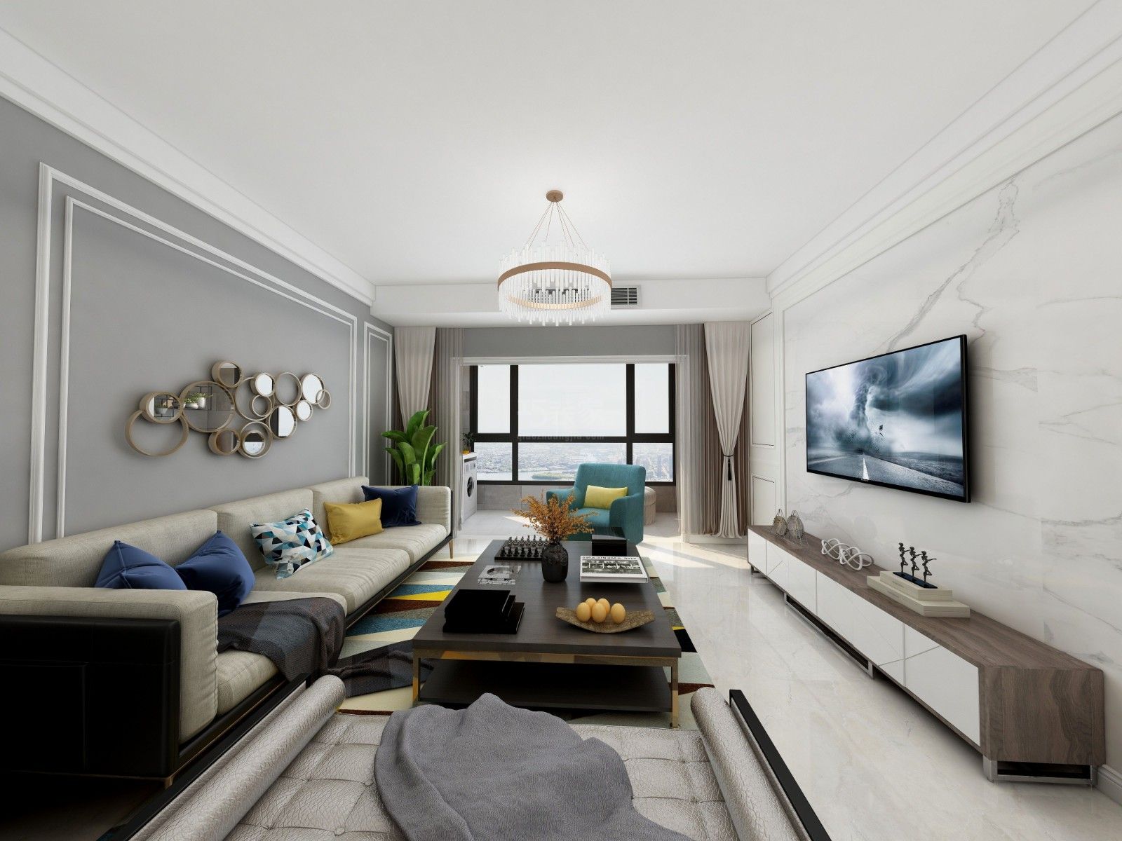 海璟印象城115平米北欧